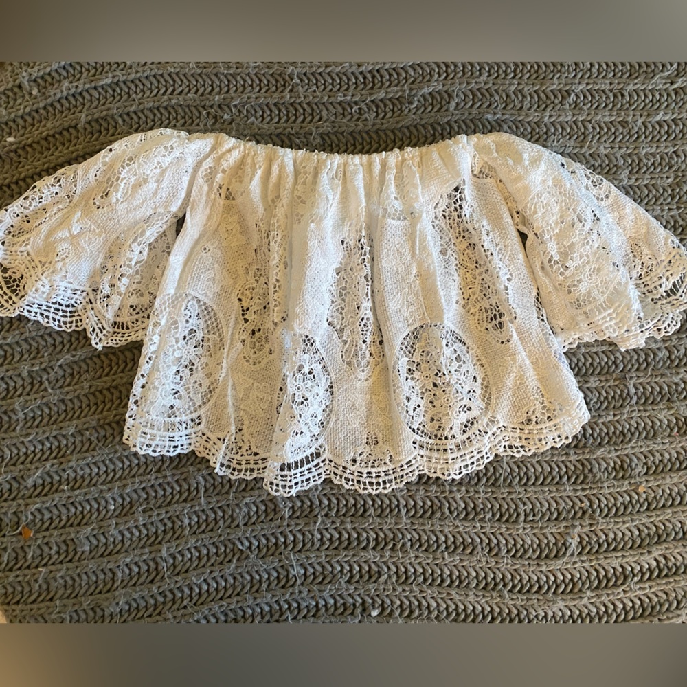 White off the shoulder blouse